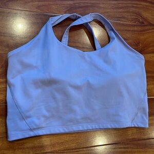 Gilly Hicks purple Sports bra Cross back XL Curvy.
